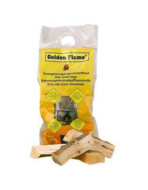 Golden Flame Ovengedroogd Haardhout In Zak - Brandstof-verwarming - 8 kg