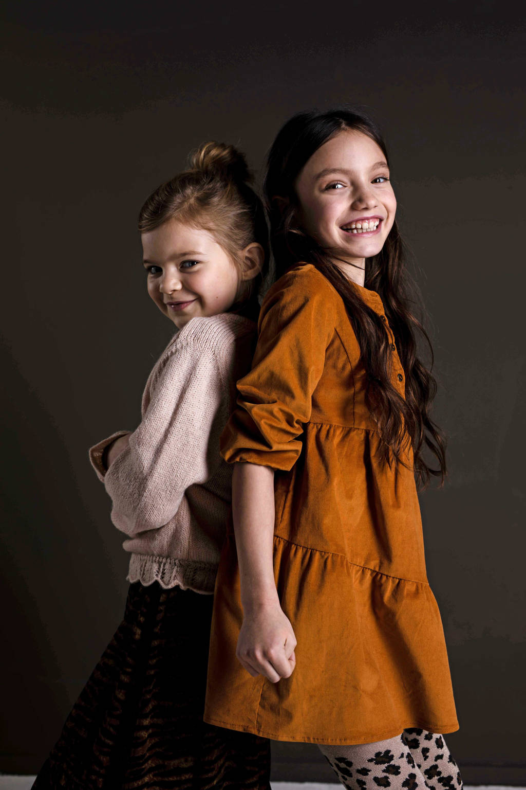 Like Flo semi-transparante rok met dierenprint camel/zwart