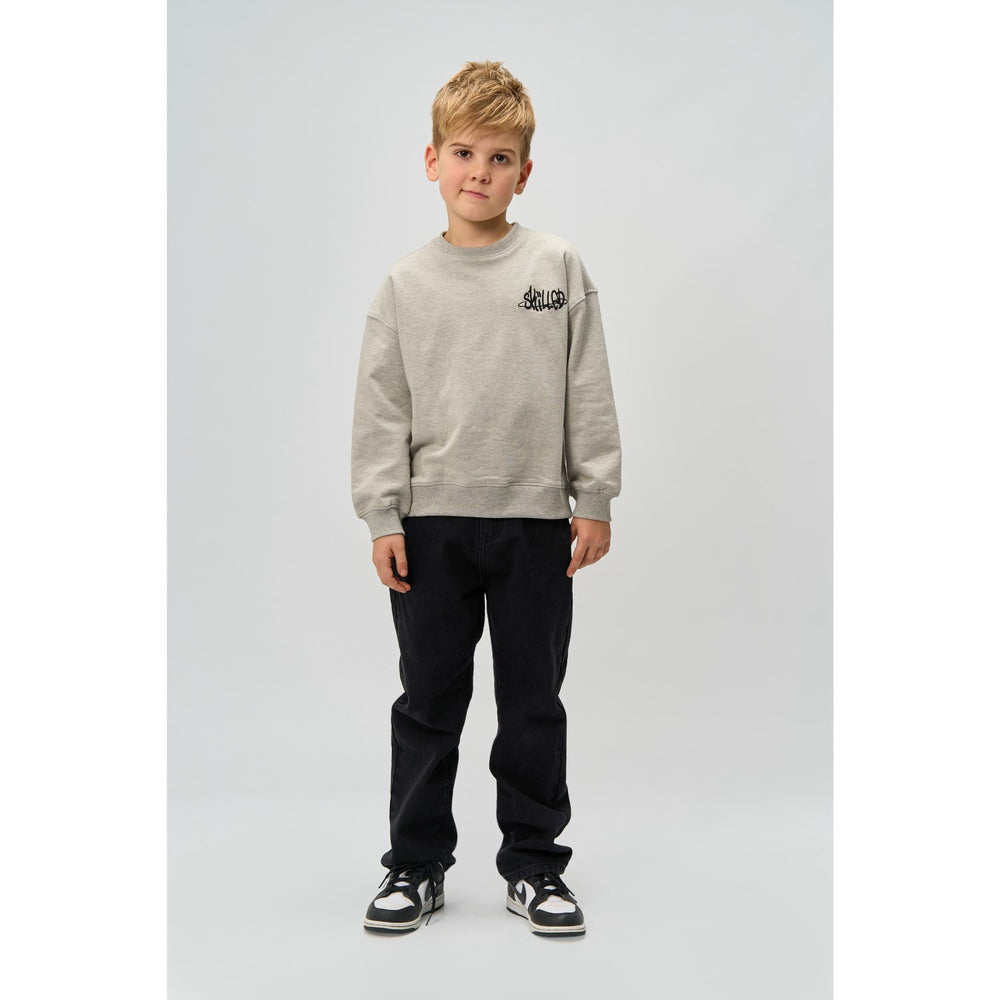 Køb The New Light Grey Melange Ron Melange Oversize Sweatshirt