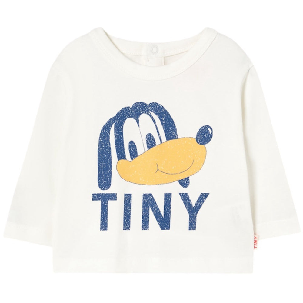 Køb TinyCottons Off-White Tiny Dog Graphic Baby Bluse