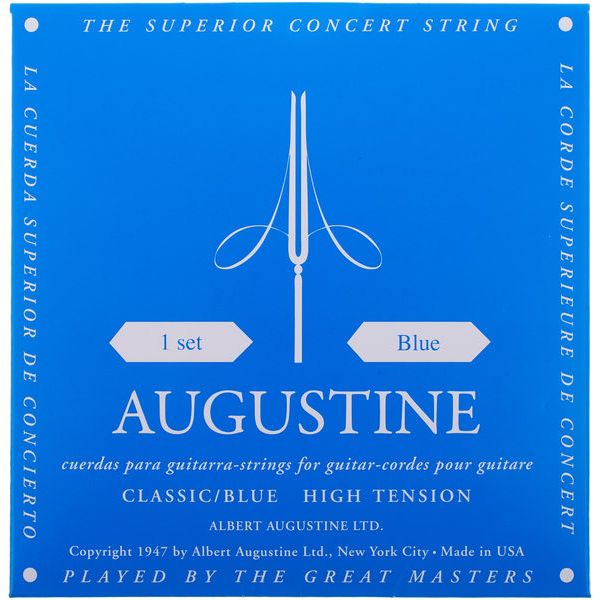 Augustine Set Cordas Guitarra Classica Classic Blue
