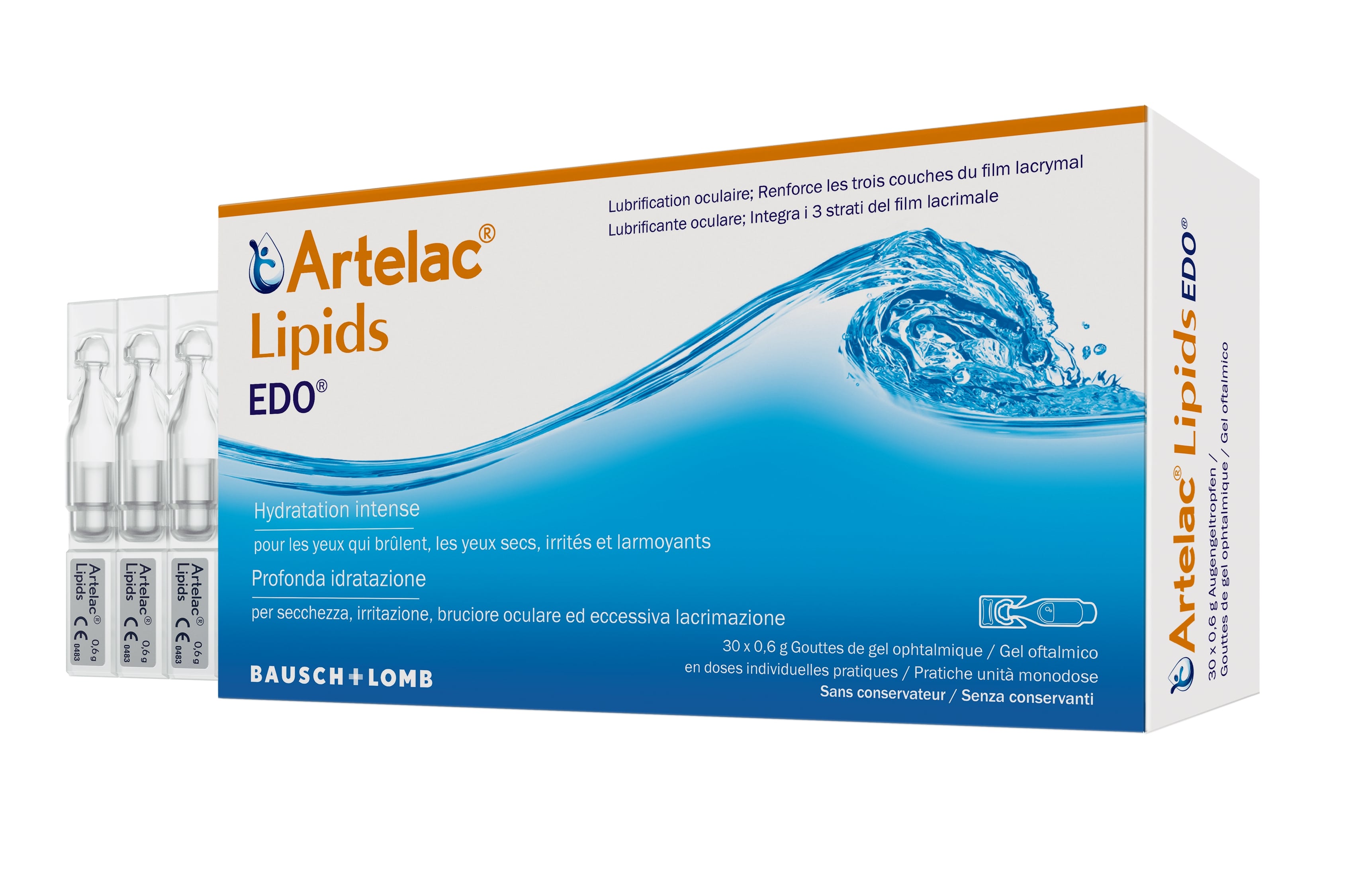 ARTELAC Lipids EDO<br>30 × 0.6 g, Monodosis, Augentropfen, Lösung