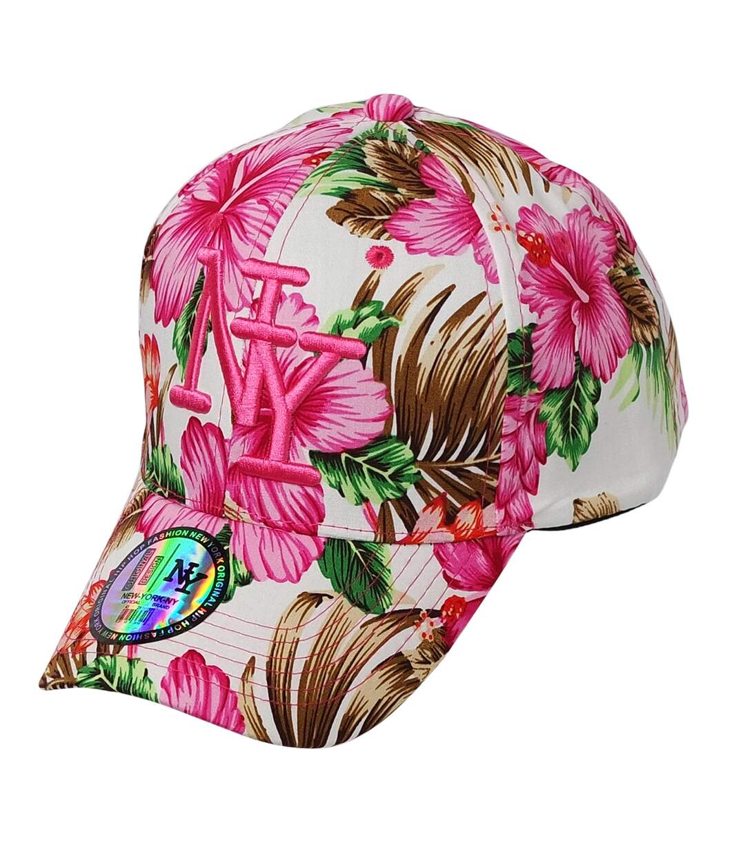 Casquette fleurie NY HAUATA Fashion Baseball Casquette réglable
