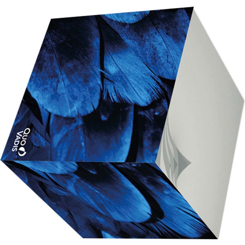 Quo Vadis - Bloc cube - Fantaisie - Multicolore - 9x9x8 cm - par 30