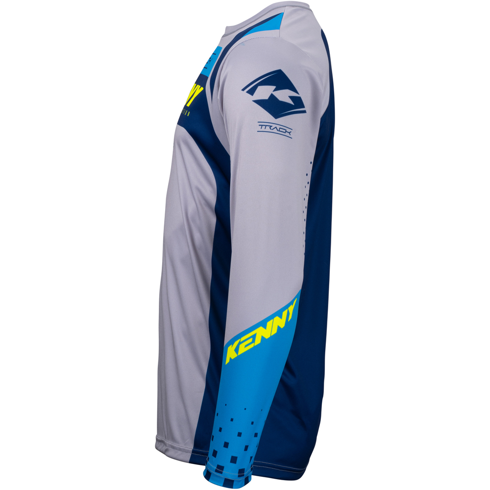 Kenny - Maillot enfant Track Kid Focus - 2023 Gris / Navy / Jaune