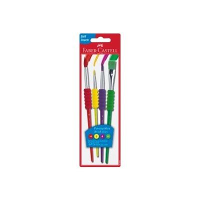 Faber-Castell - Pack de 4 pinceaux - taille : 2, 6, 10, 12