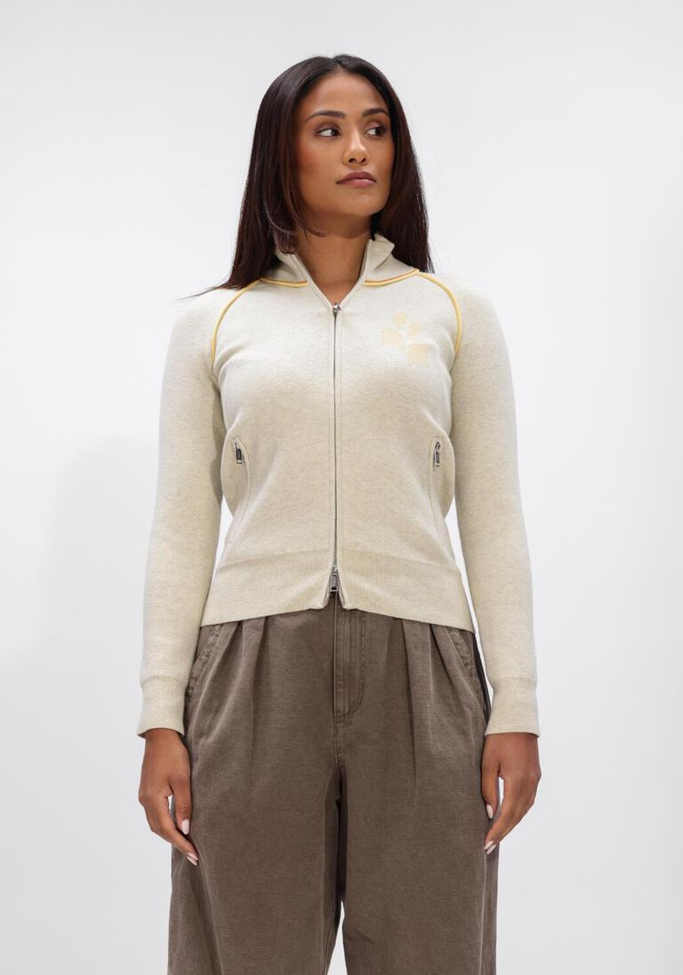lichtgrijze isabel marant truien/vesten lanya-ga