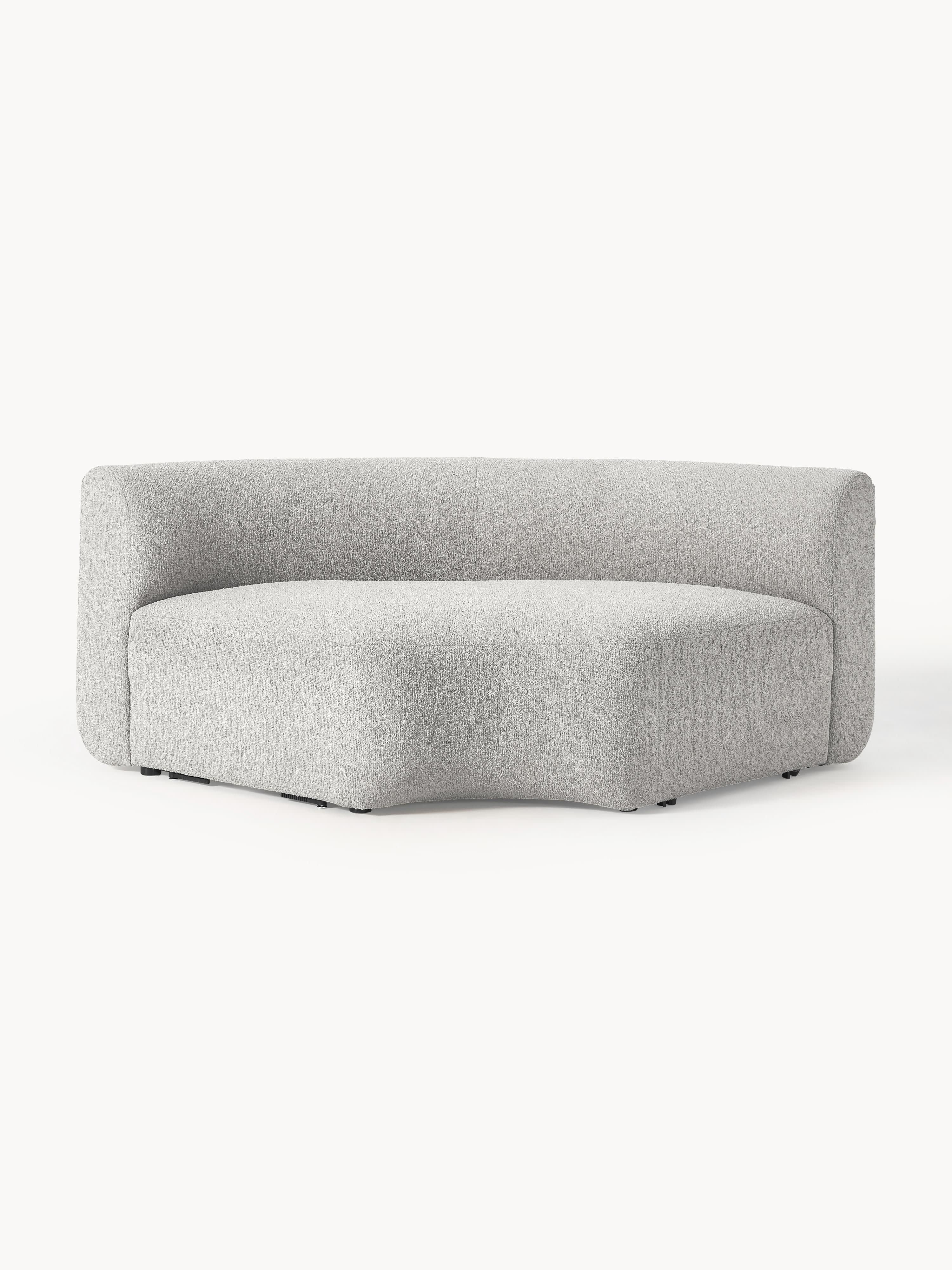 Ronde bouclé hoekmodule Sofia