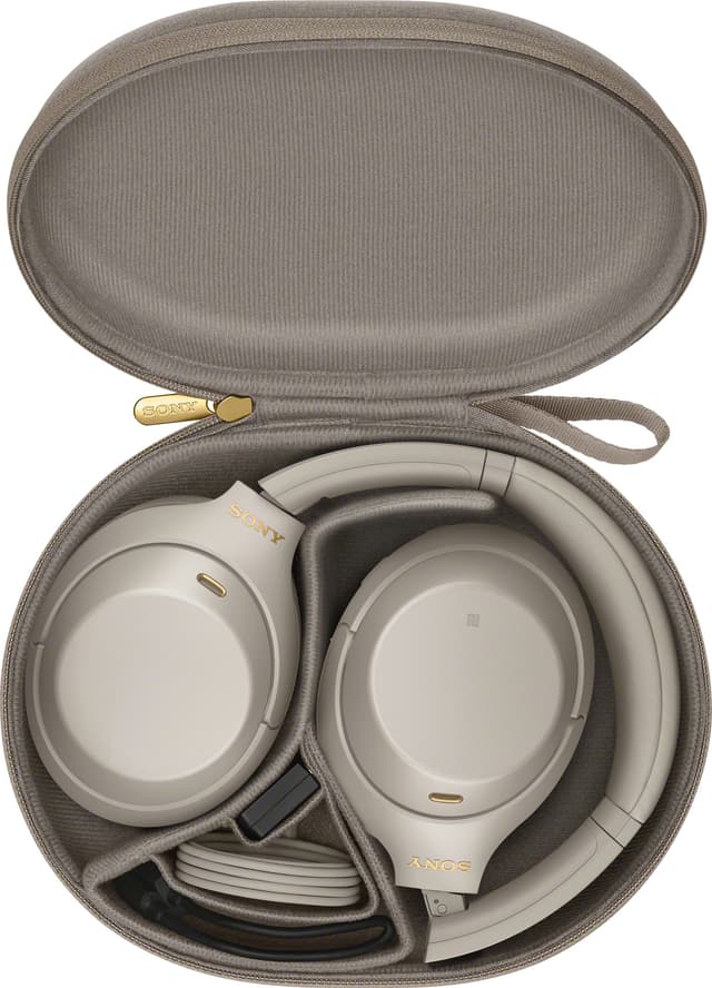 Sony trådløse around-ear høretelefoner WH-1000XM4 (sølv)