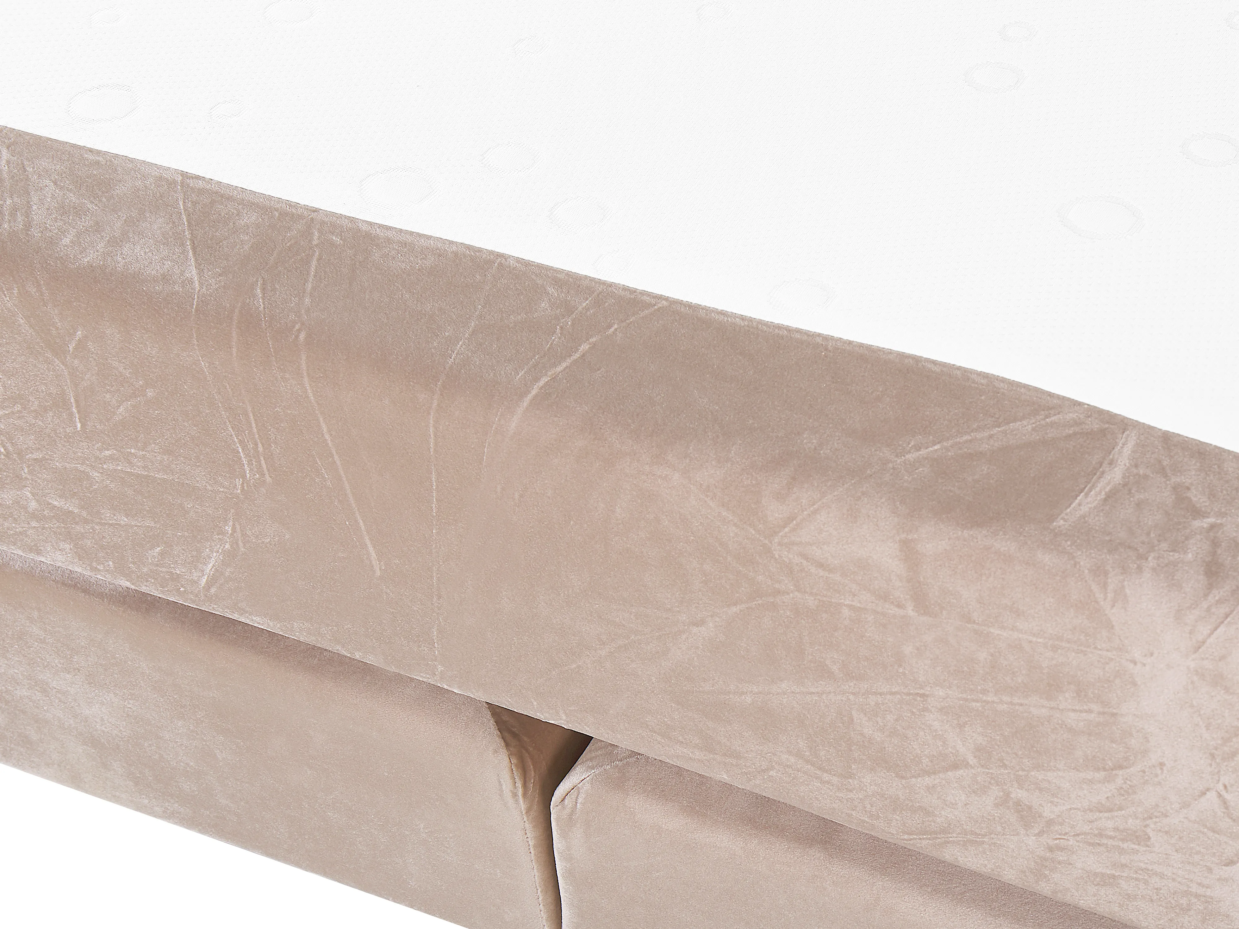 Boxspring Fluweel MARQUISE 180 x 200 cm Beige