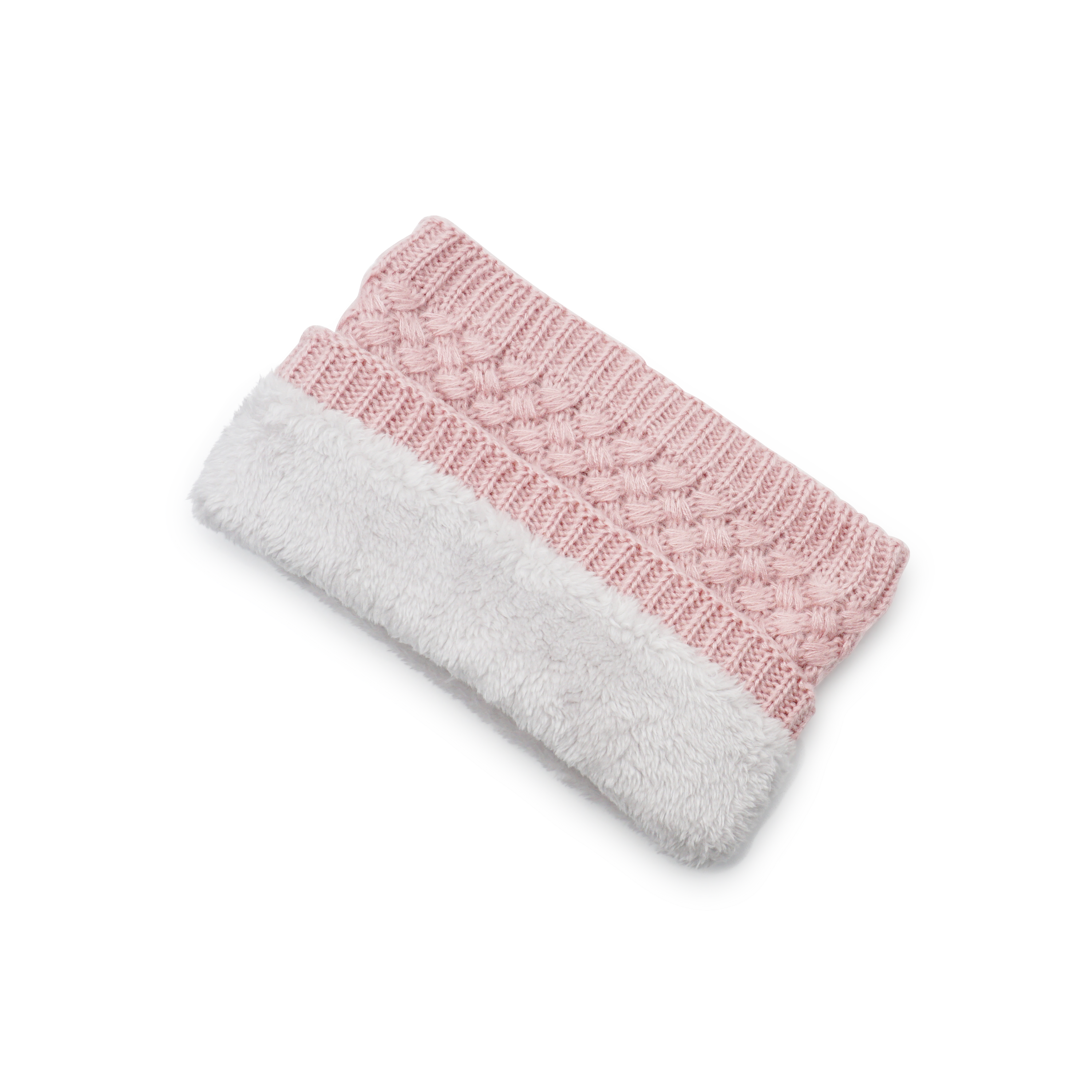 Damen / Kinder Flauschiger Schlauch Schal Fashion Strick Accessoire - Rosa