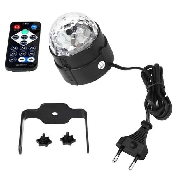 Disco lampe | Disco ball RGB med fjernkontroll og stemmekontroll