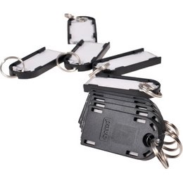 Porte-clés, magnétique, noir, pack de 50