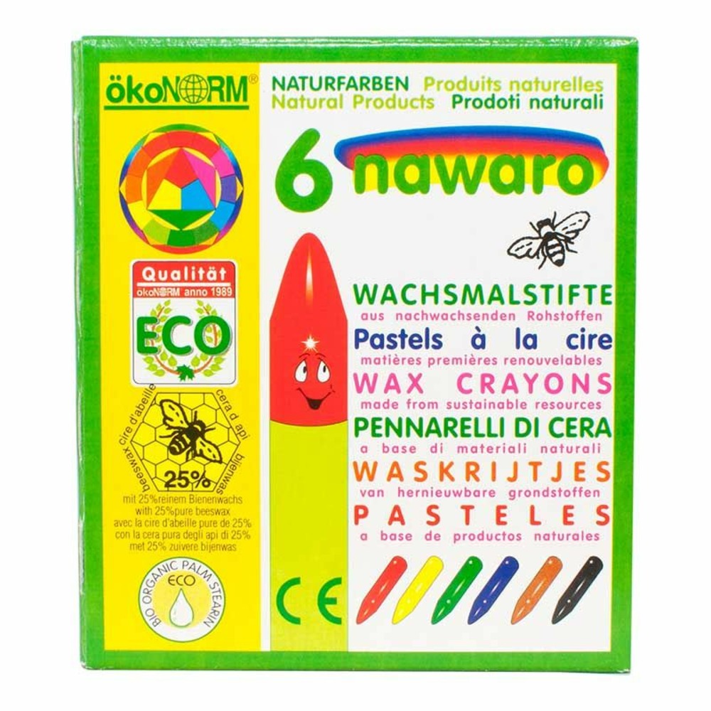 Boîte de 6 pastels à la cire