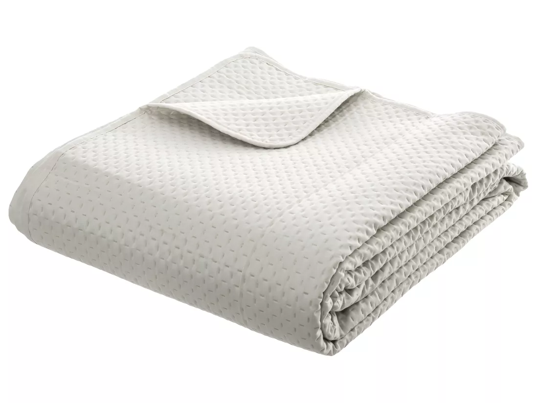 Dessus de lit Ivoire 240 x 260 cm avec 2 Taies