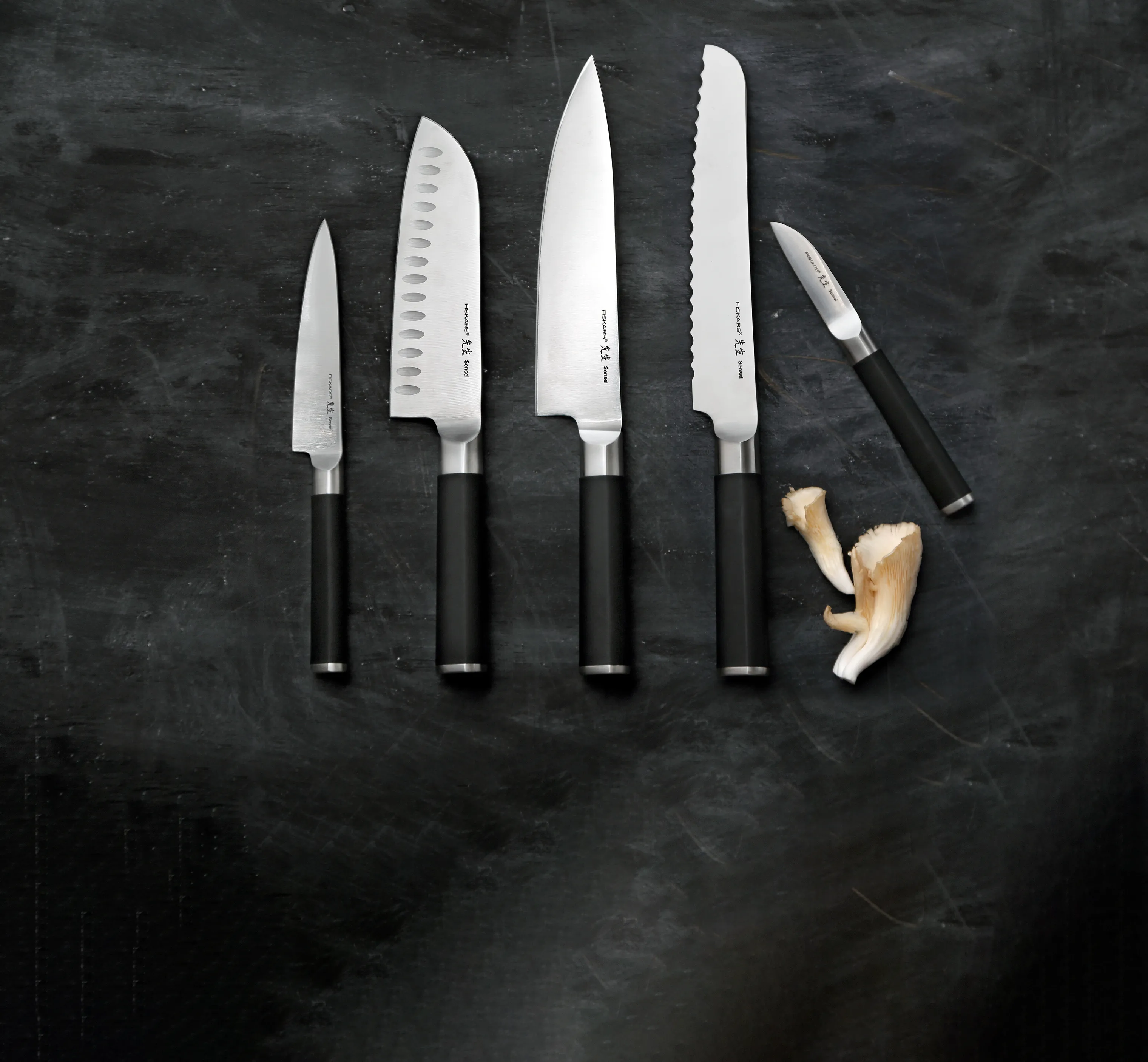 Fiskars Sensei Knivblok - 6 dele