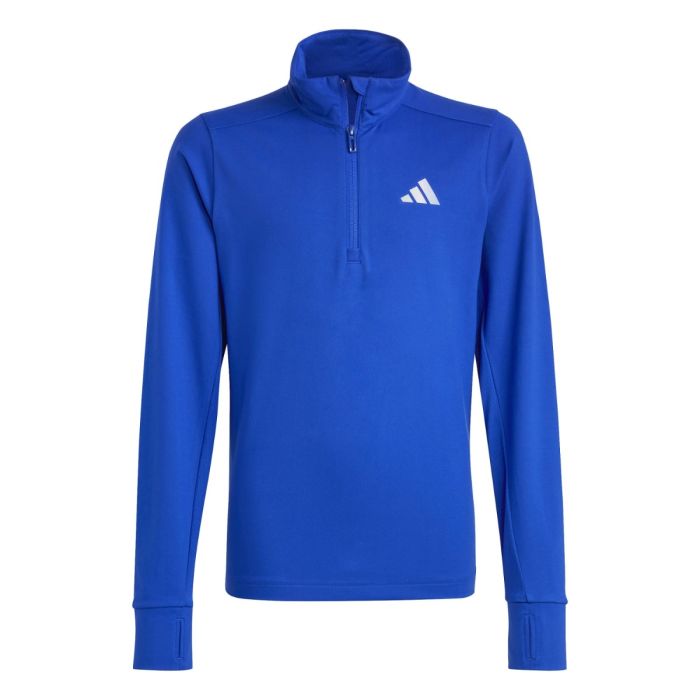 adidas Junior Trøjer Run 1/2 Zip Blå