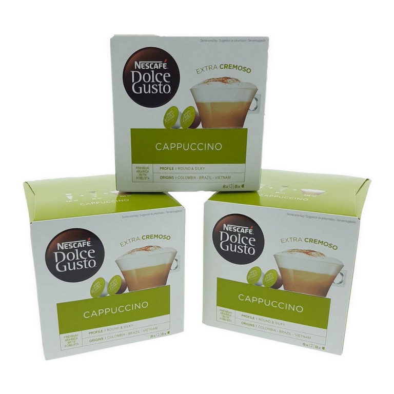 Dolce Gusto | Nescaf\u00e9 cappuccino | 3 x 16 Cups