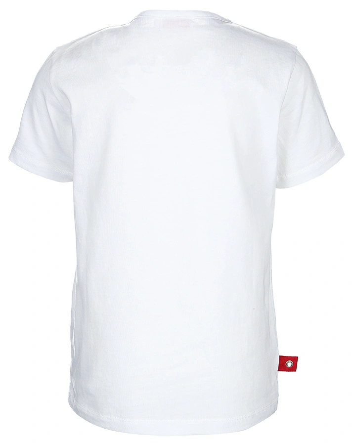 T-Shirt SWIM SHARK in weiß/orange
