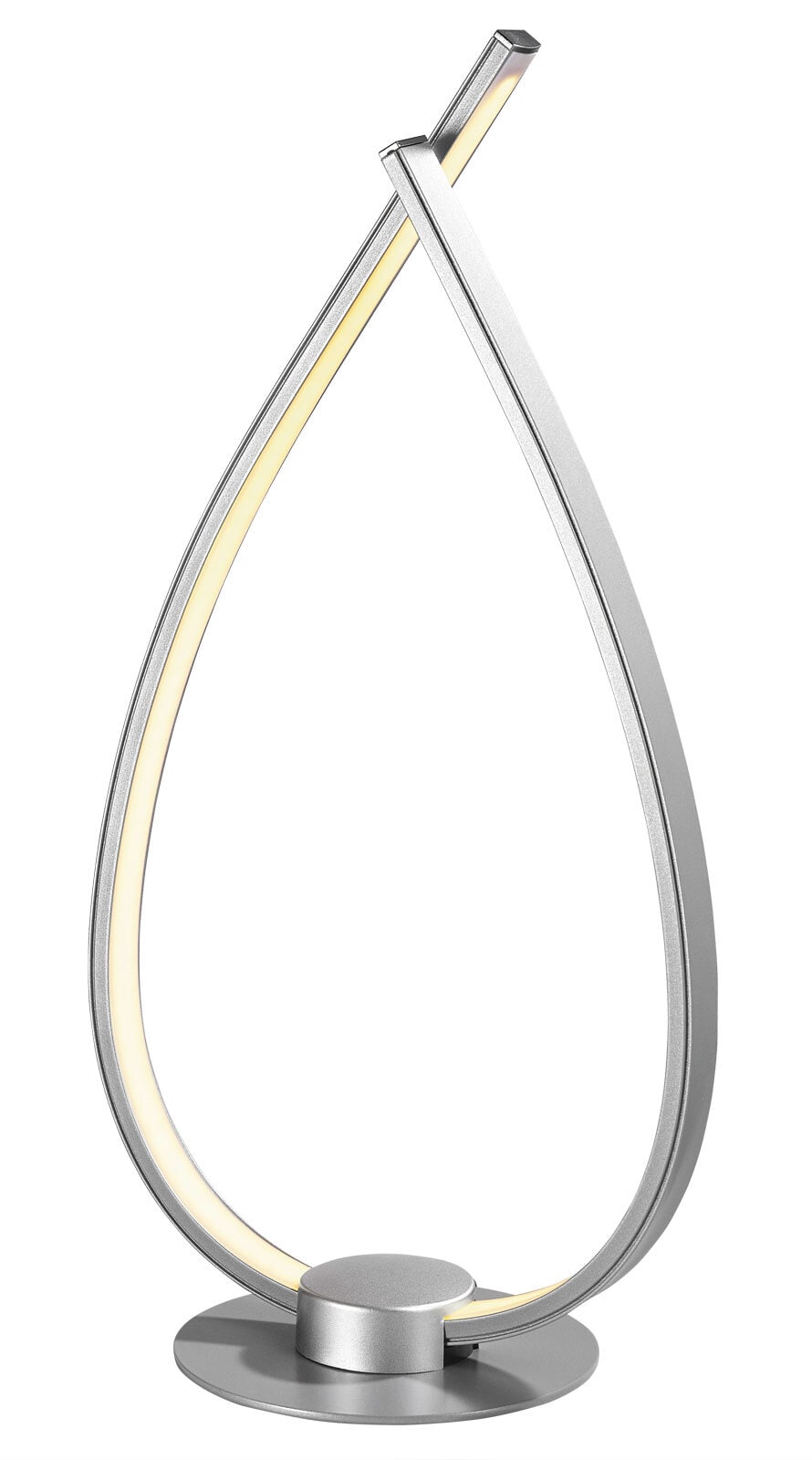 casaNOVA LED Tischlampe ONION I silberfarbig