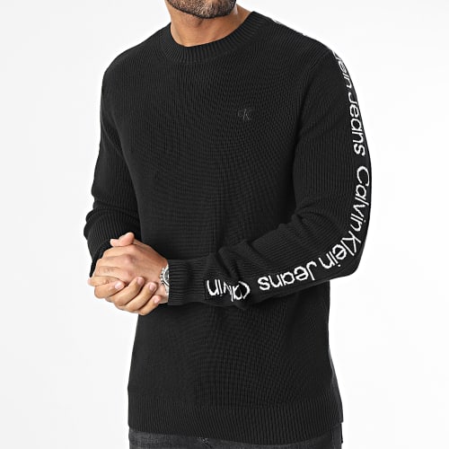 Pull Logo Tape Sweater 3808 Noir