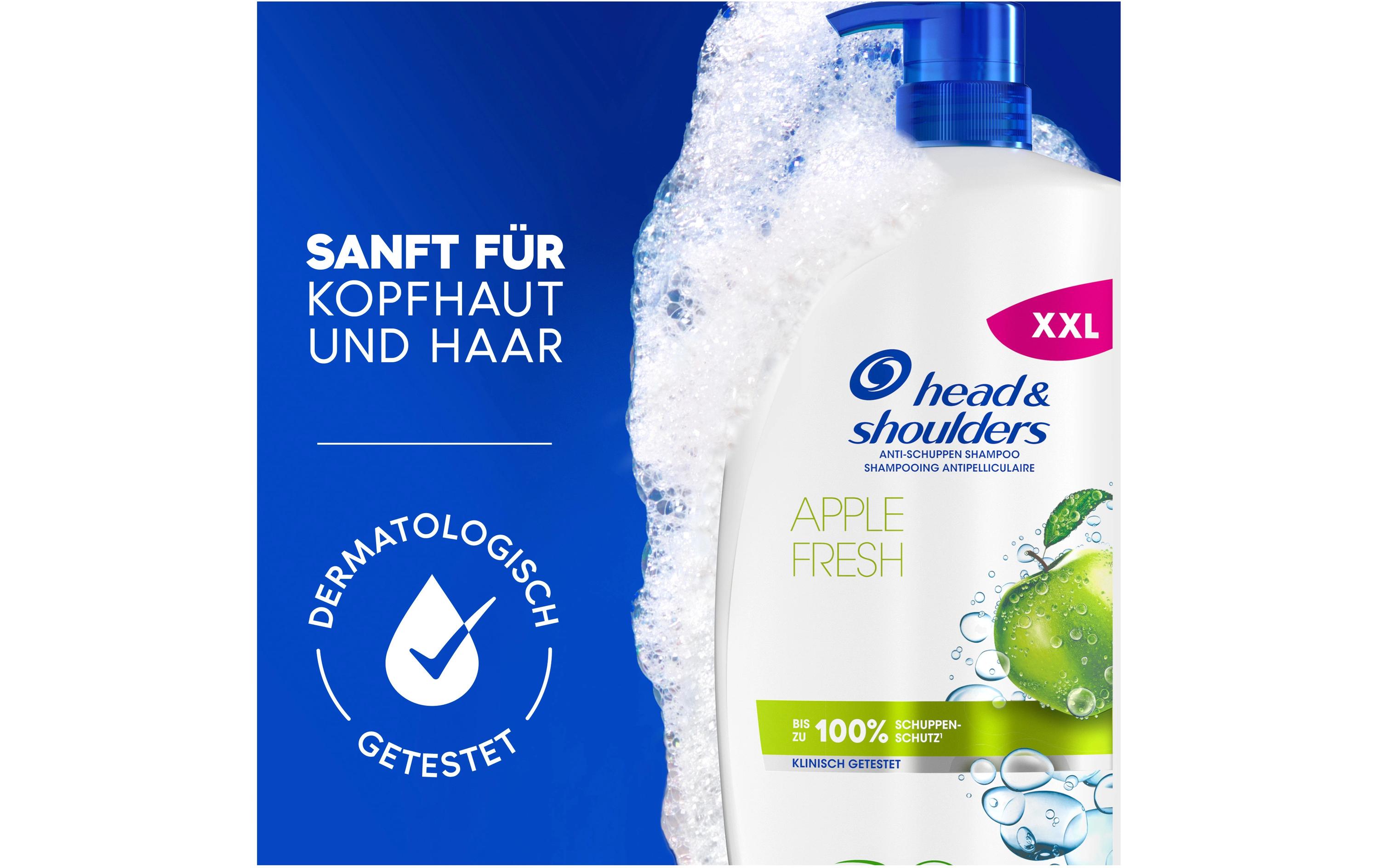 Shampoo Apple Fresh Anti-Schuppen 1000 mlHaarshampoo im Pumpspender verleiht ein Frischegefühl mit Apfelduft