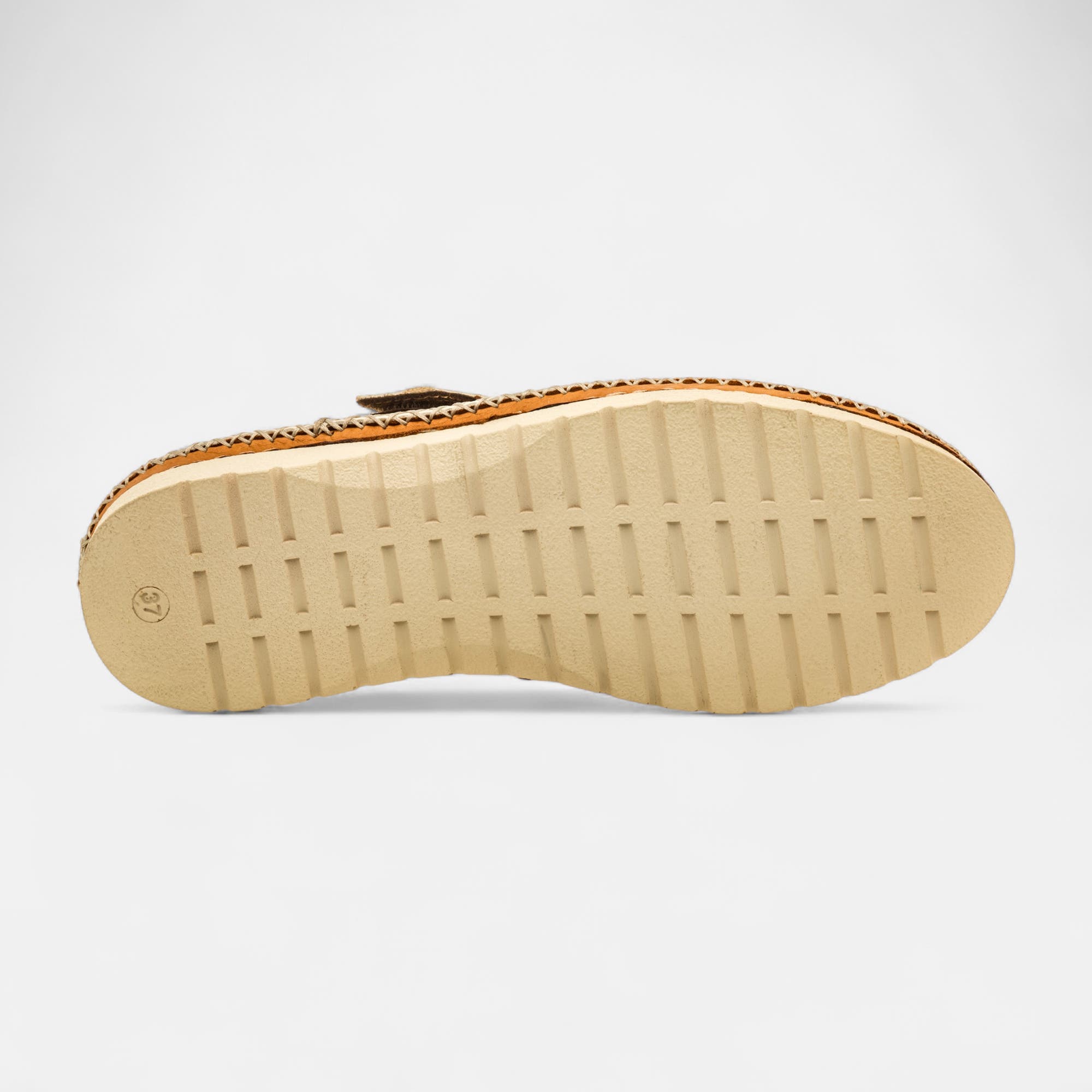 Ballerines Femme en cuir beige