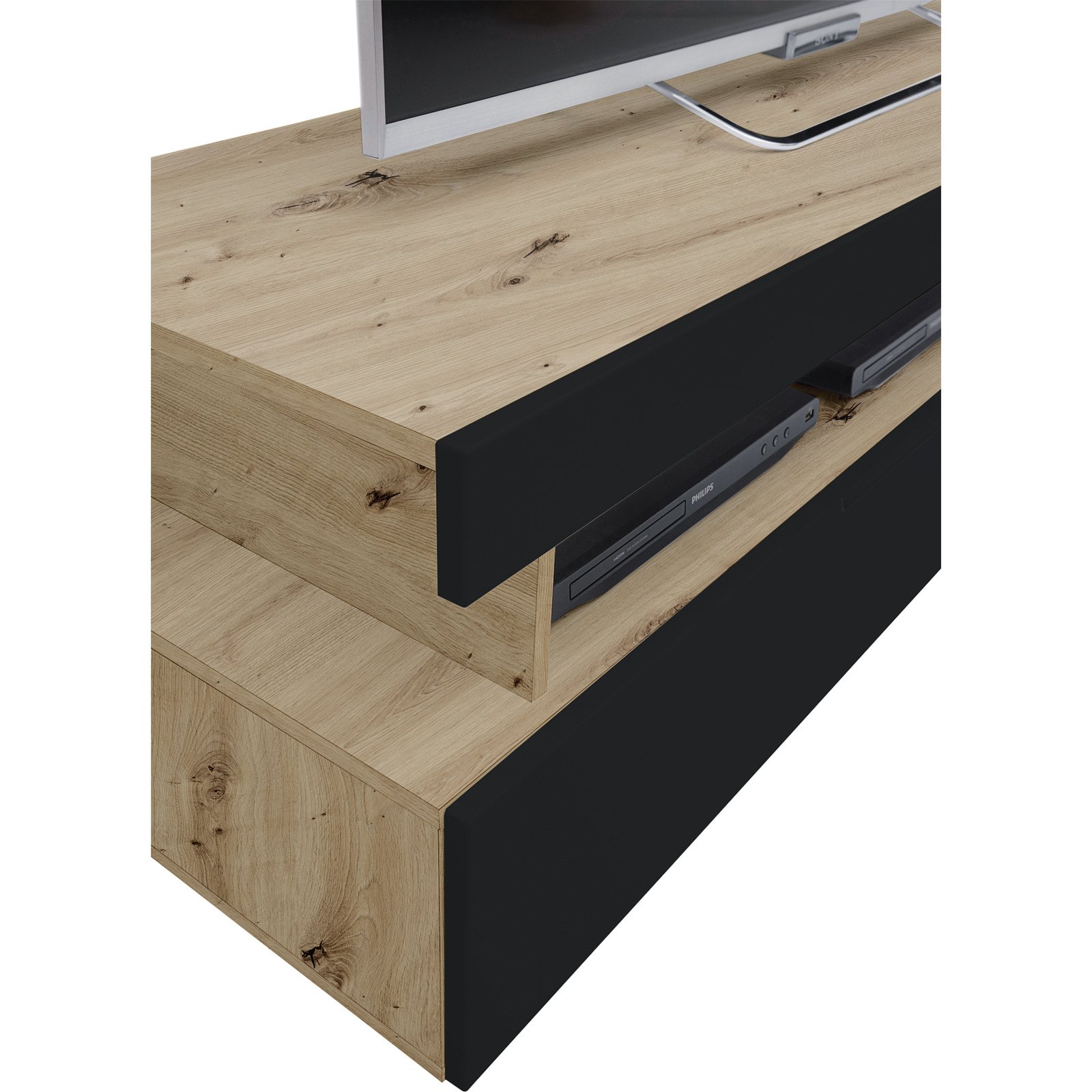 TV-Möbel Score Dekor Eiche Artisan 140 x 48 x 45 cm