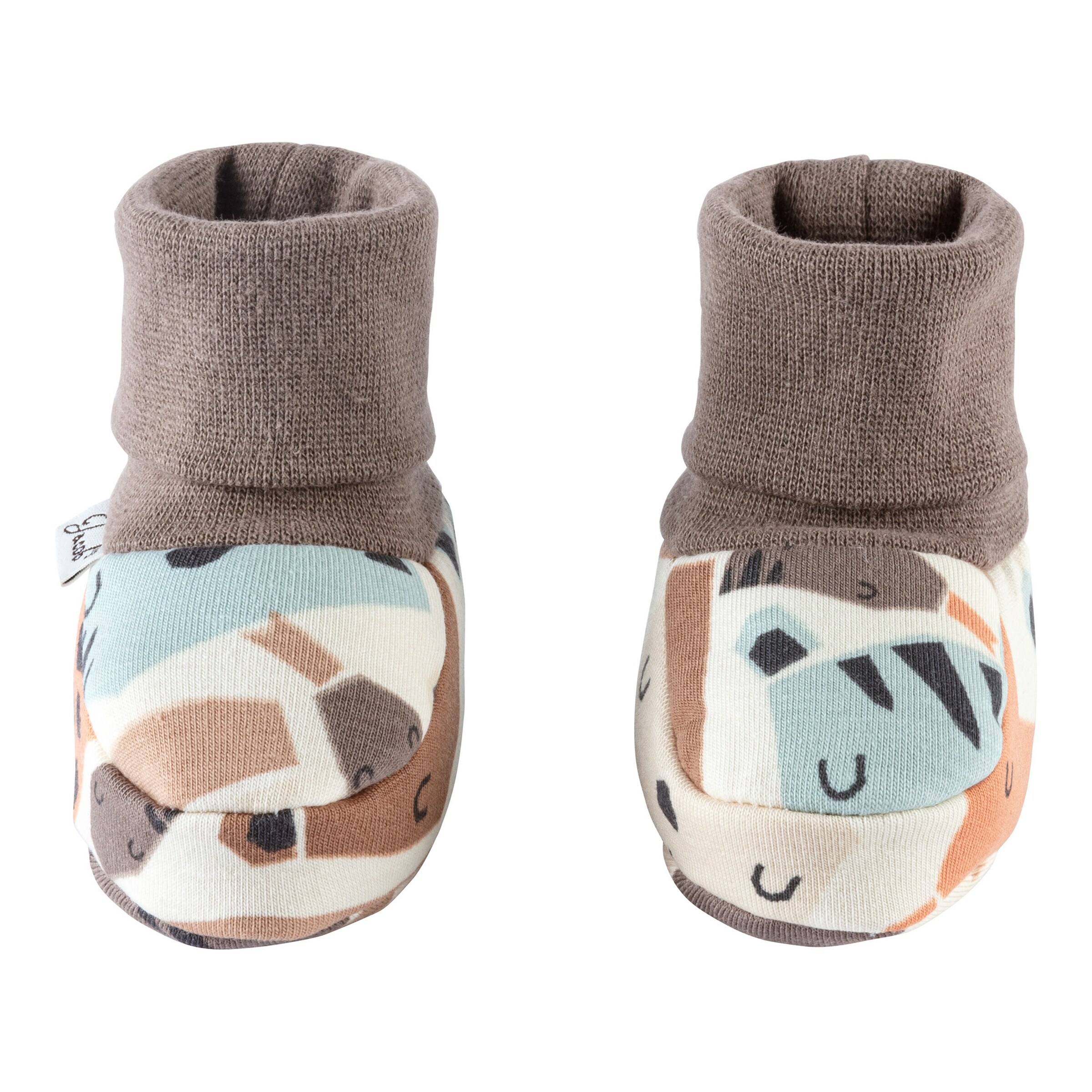 Jacob`s Baby-Schlupfschuhe natur/bunt