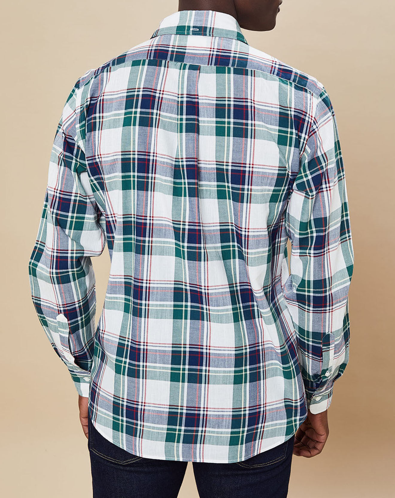 Hartford Chemise Regular Pitt à carreaux vert/bleu/rouge