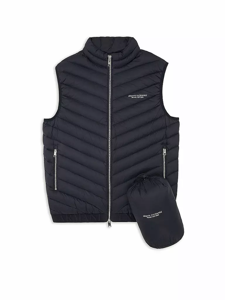 ARMANI EXCHANGE Daunensteppgilet blau