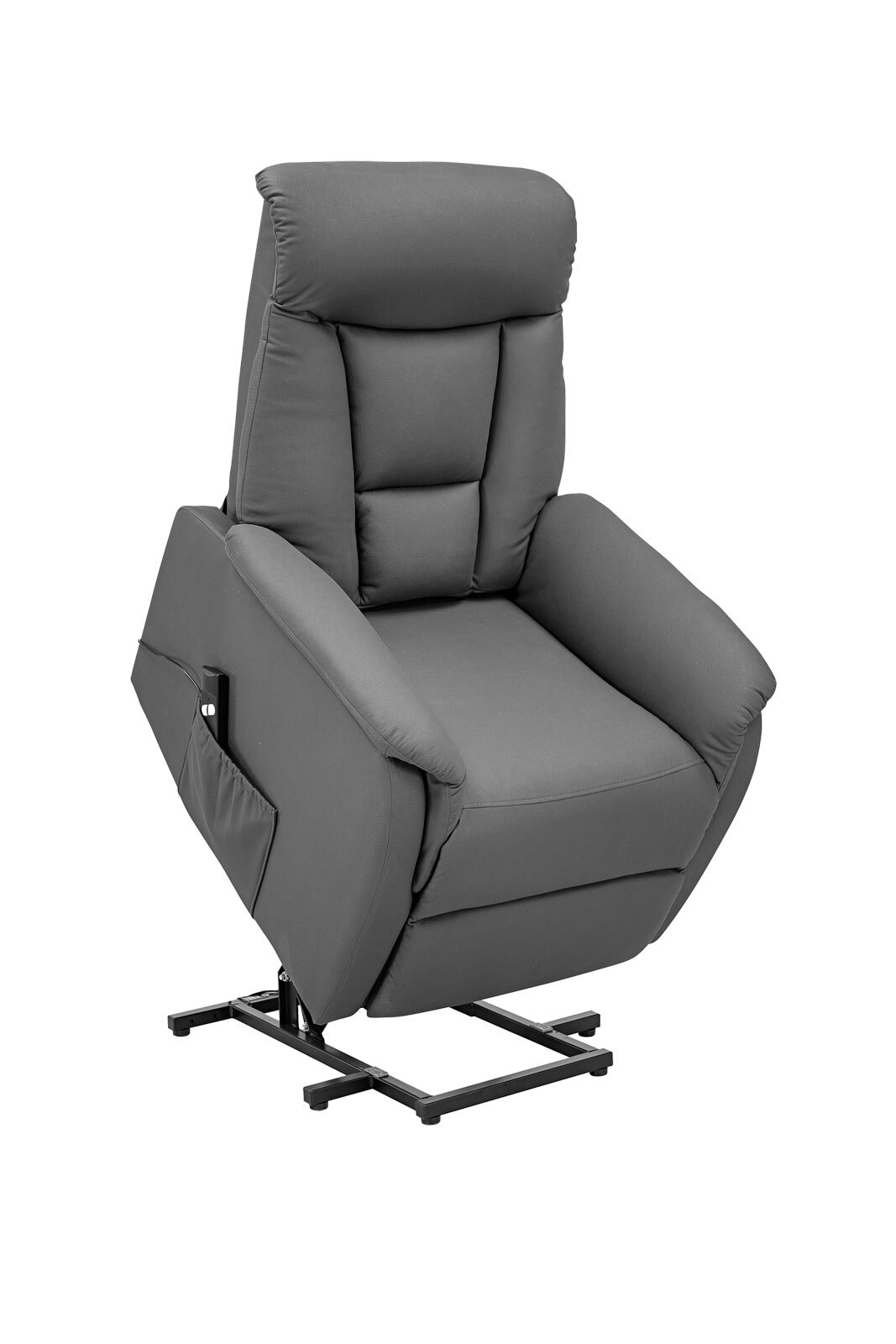 Relaxsessel Herford 78x107-86x92-162 cm grau
