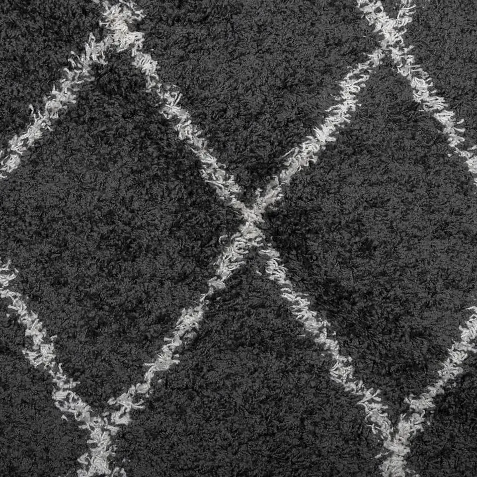 vidaXL - Vloerkleed - Zwart en crème - 100 x 200 cm