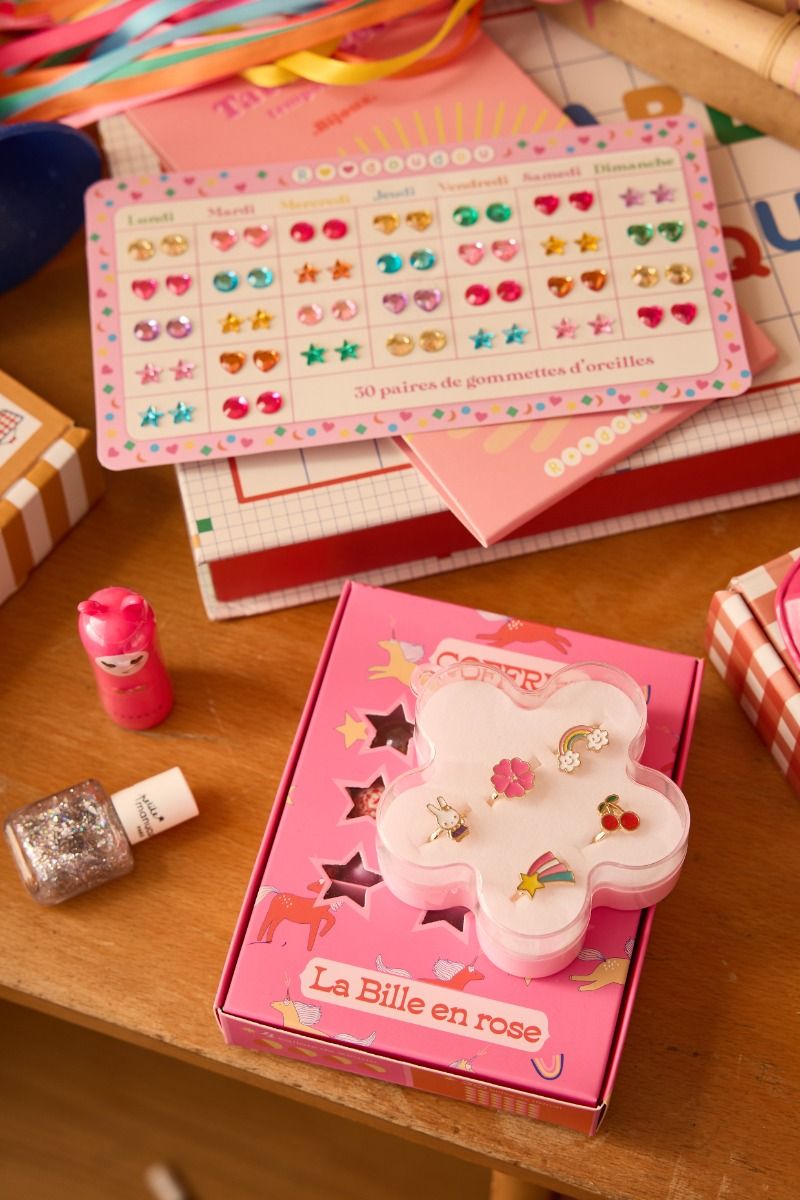 Jeu de billes coffret La Bille en rose Mercredi et Patati