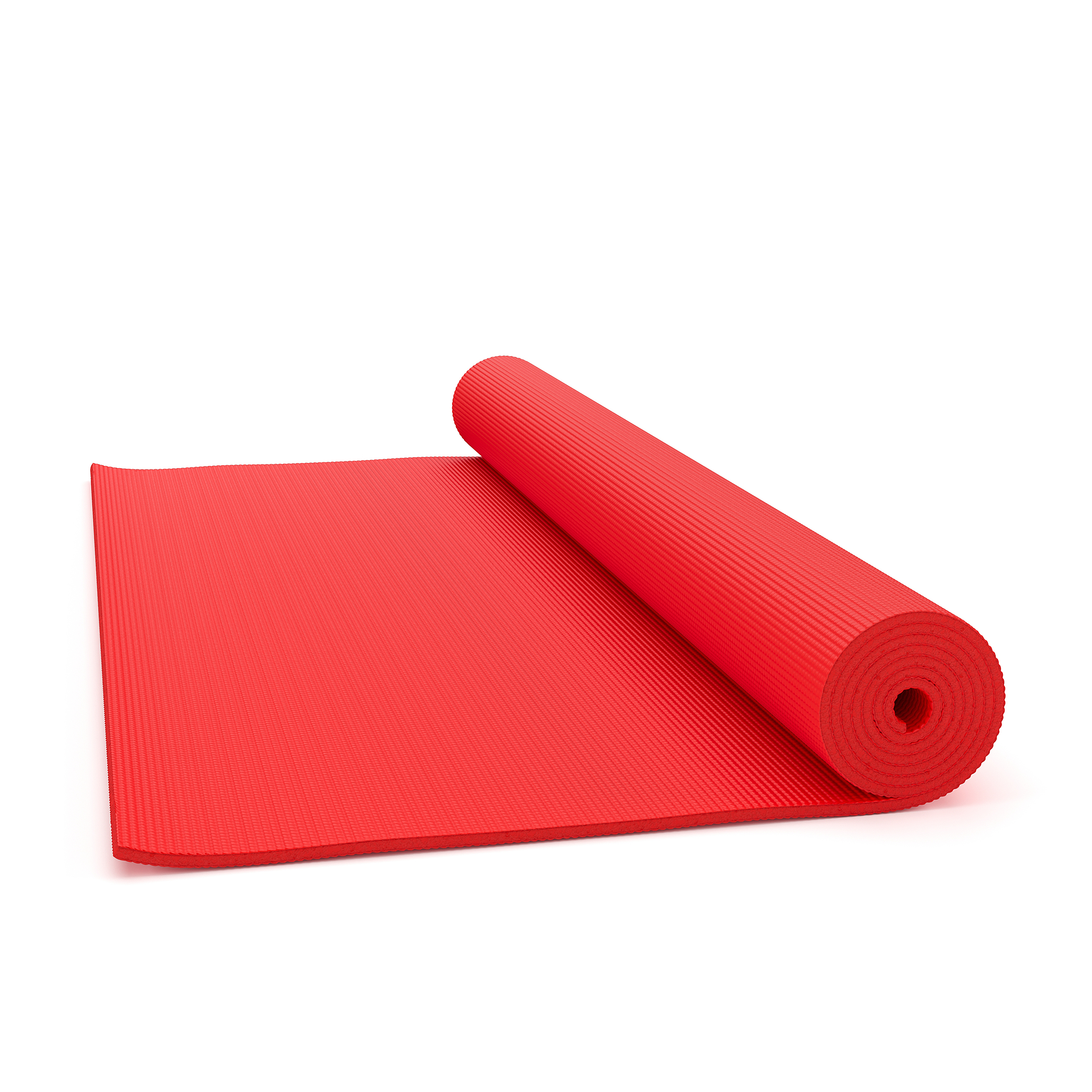 Yogamatte mit Tasche rot 173 x 61 x 0.5 cm