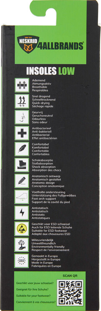 Neskrid Low Safety - Inlegzool - Groen - 36