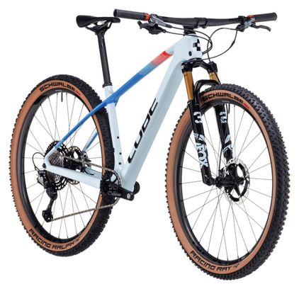 VTT Semi-Rigide Cube Elite C:68X SLX Shimano XTR 12V 29'' Gris Bleu Teamline