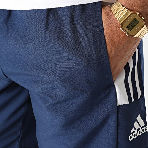 Short Jogging A Bandes HC6281 Bleu Marine