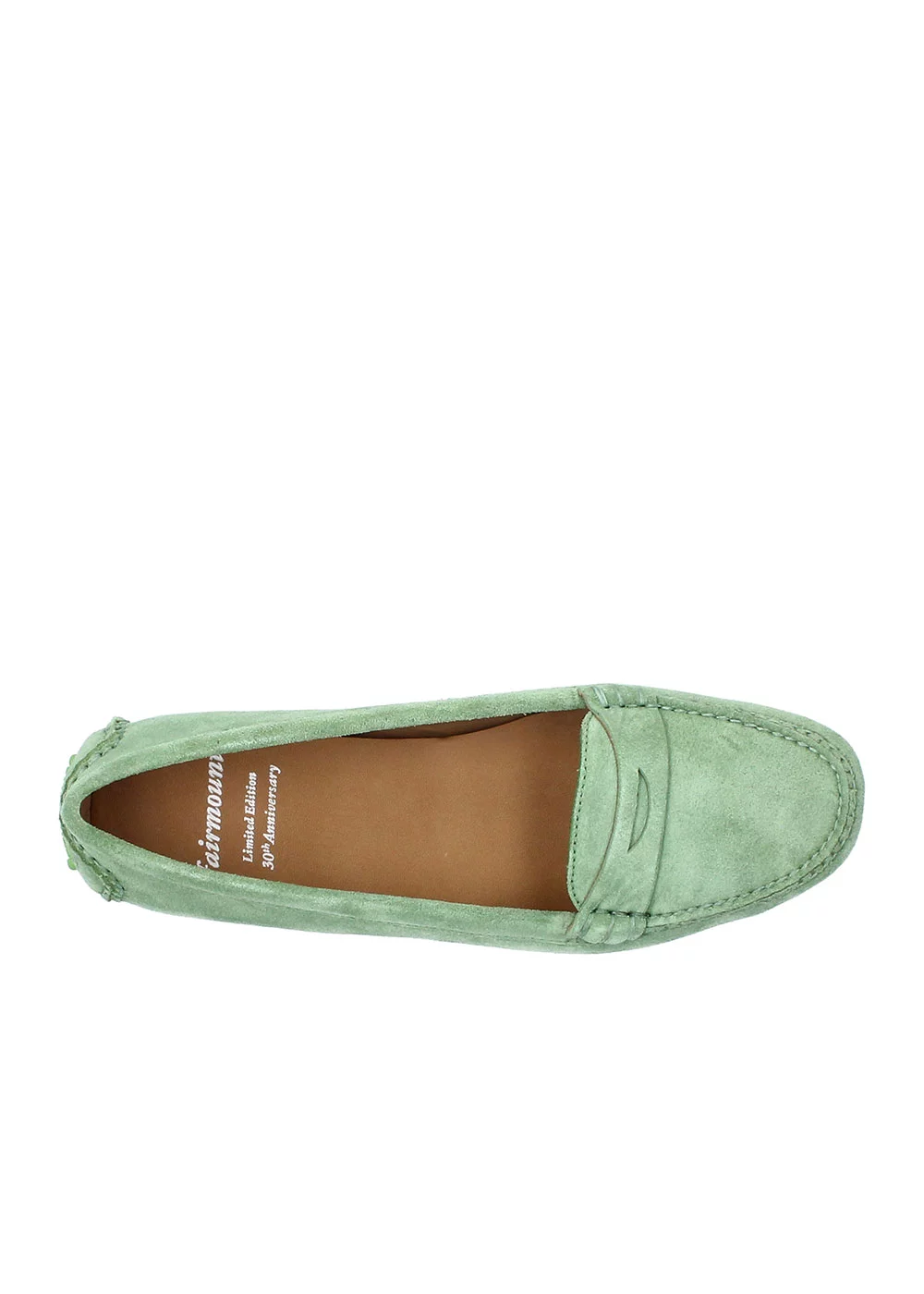 MOCASSIN ROUND DRIVER VELOURS KIWI