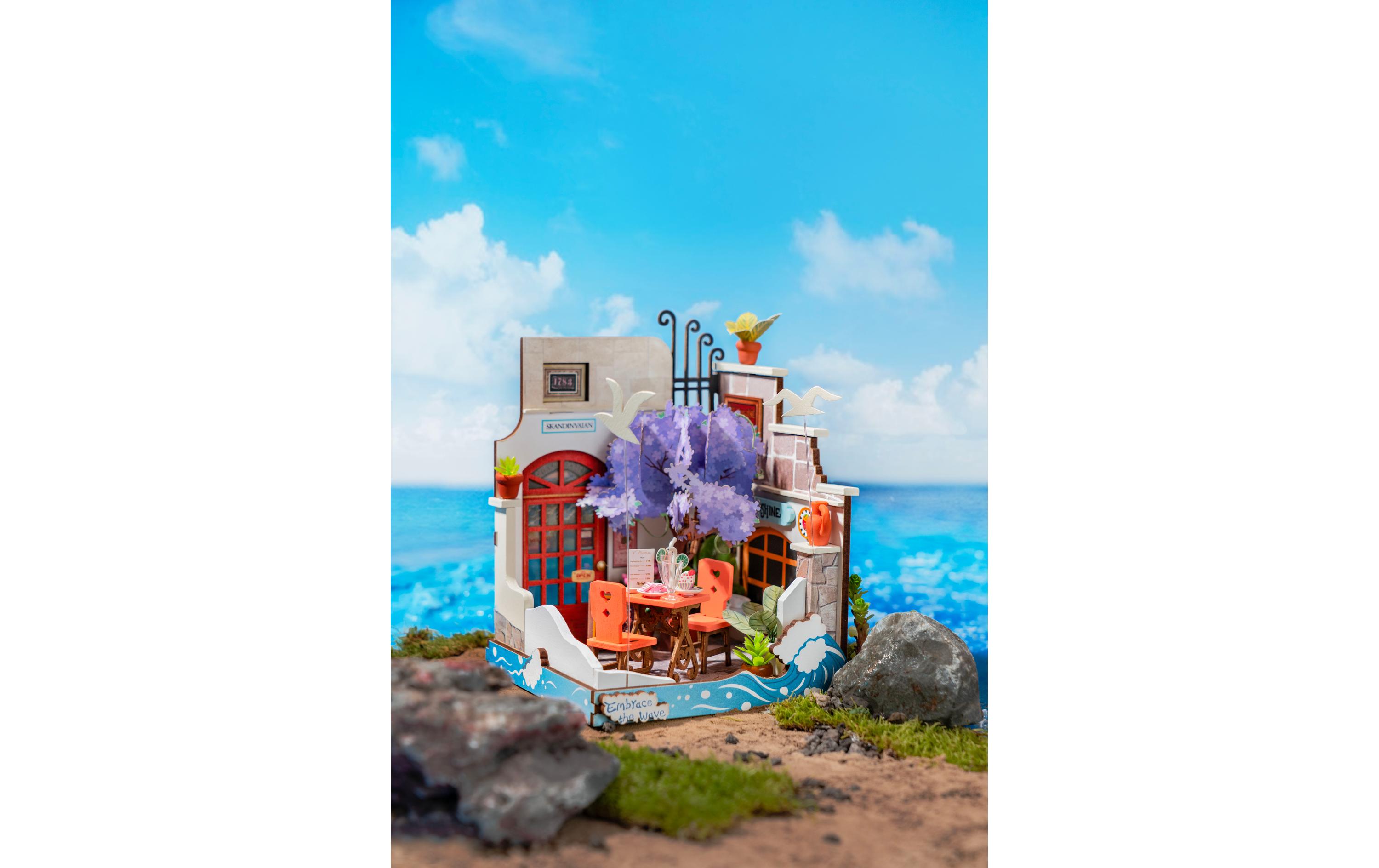 Bausatz Meer Restaurant Ferien3D-Puzzle aus lasergeschnittenen Holzteilen