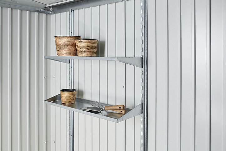 Abri de jardin double porte Biohort Europa T1 en métal coloris vert foncé ép.0,53 mm surface extérieure 1,44 m²