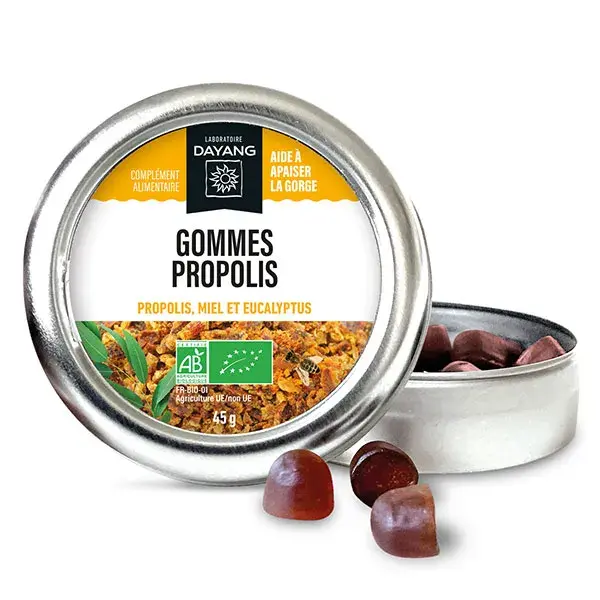 Dayang Gommes Propolis Miel Eucalyptus Bio 45g