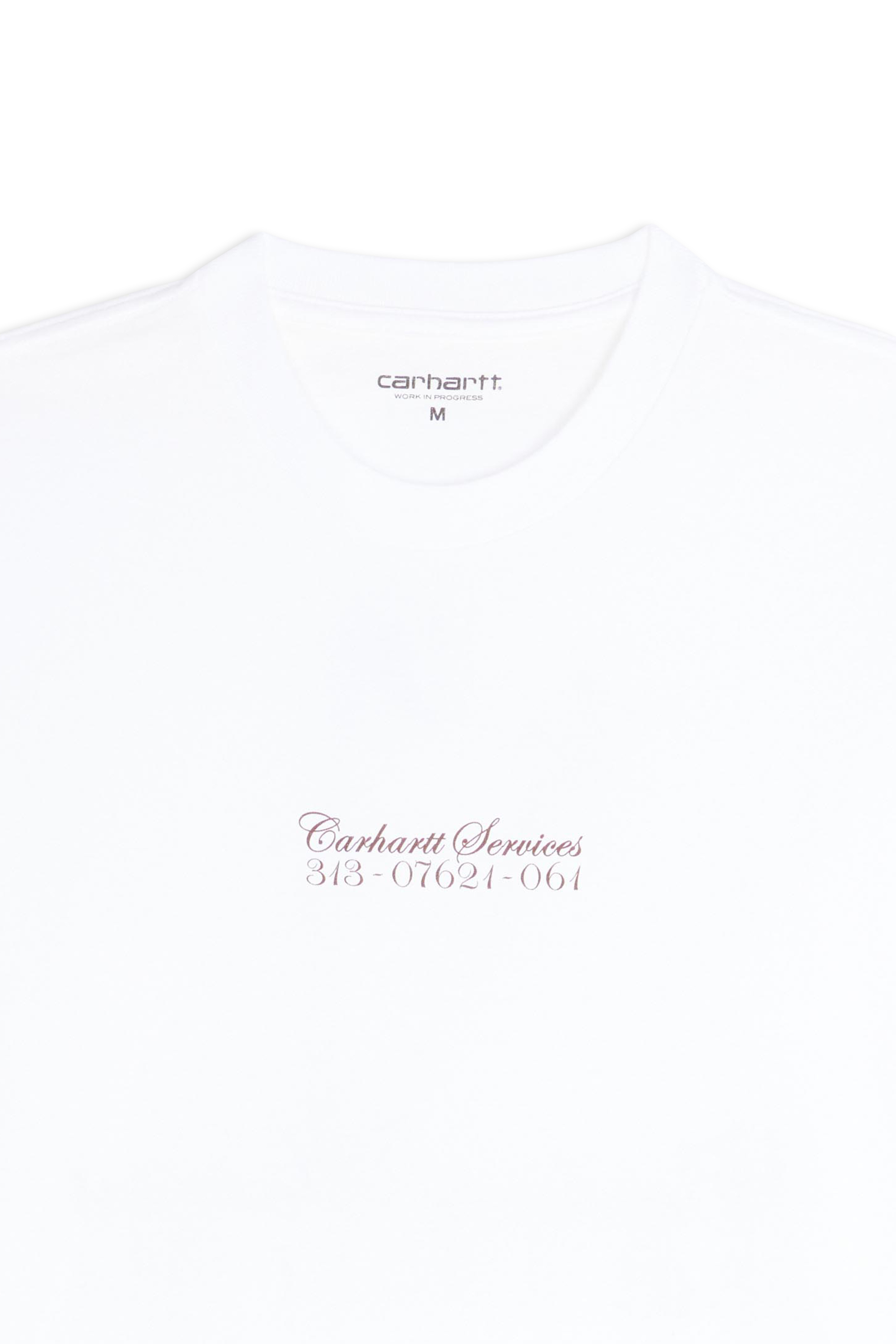 CARHARTT WIP T-shirt L/S Safety Pin T-Shirt Blanc
