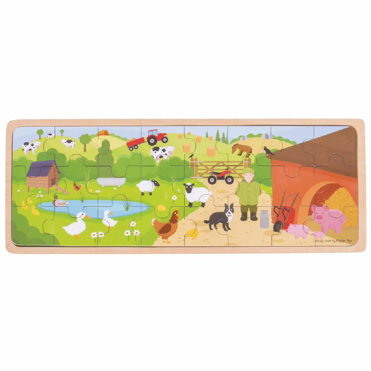 Bigjigs Toys Puzzle Ferme en Bois