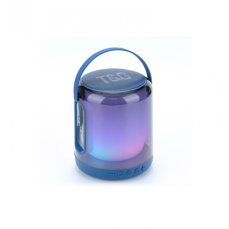Caixa de som Bluetooth portátil Smartek com luz LED RGB