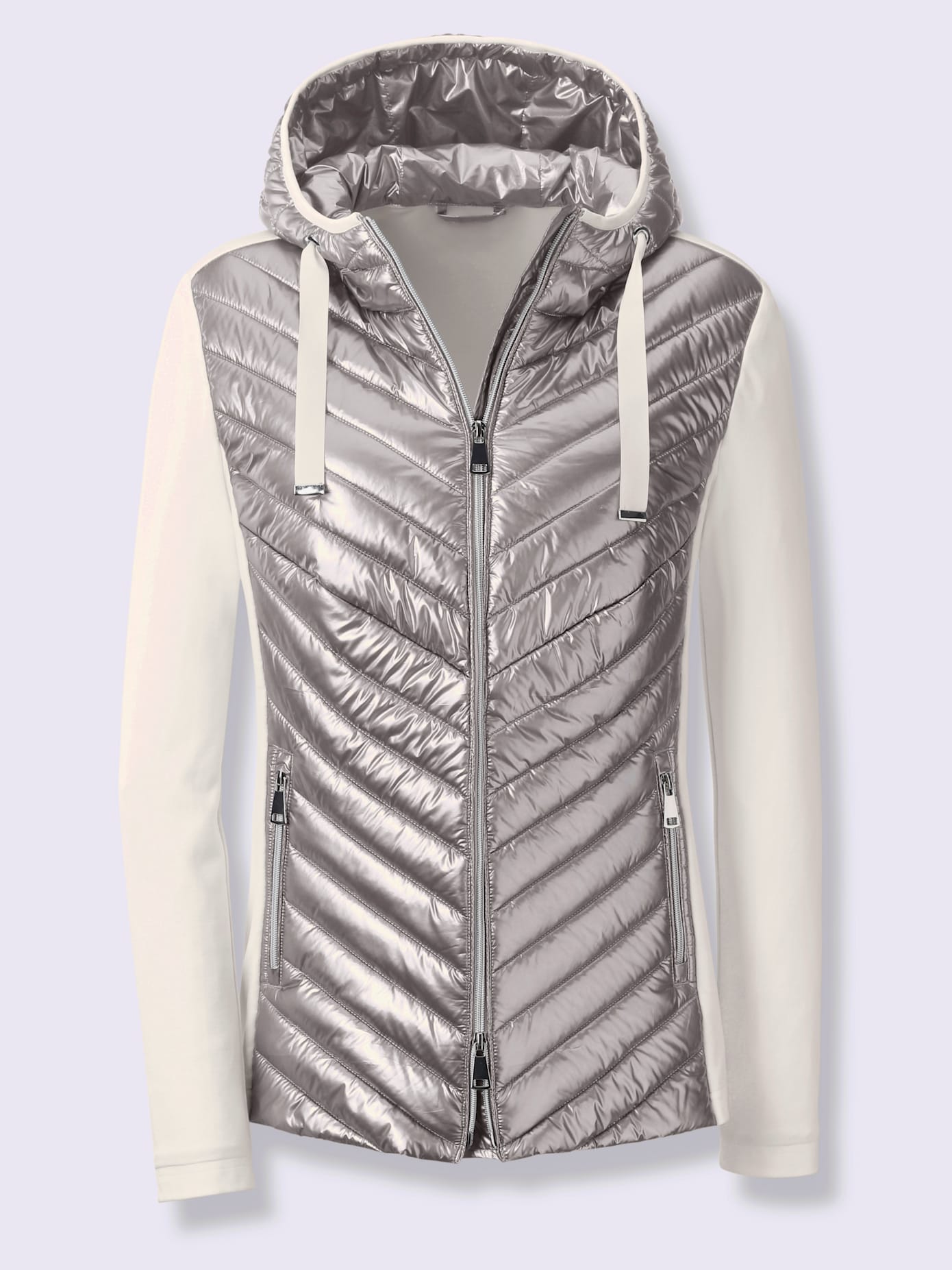 Veste à la brillance métallisée