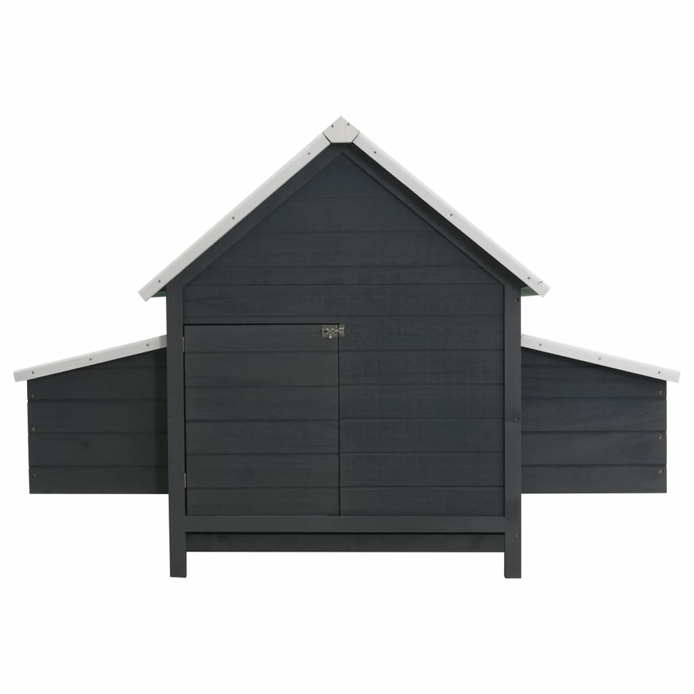 Poulailler 157 x 97 x 110 cm gris bois