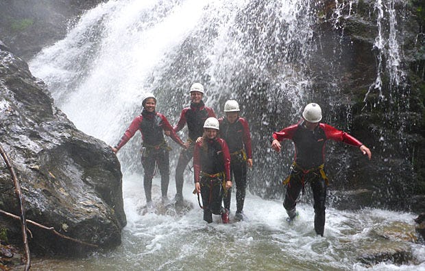 Canyoning im Ötztal an der Auerklamm