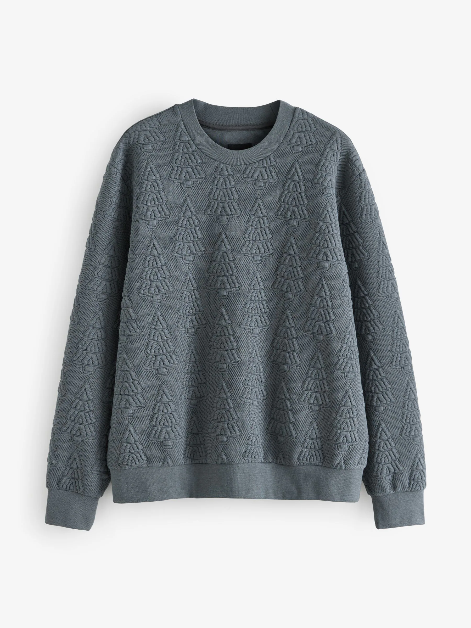 Grijs - Kerstsweatshirt met ronde hals