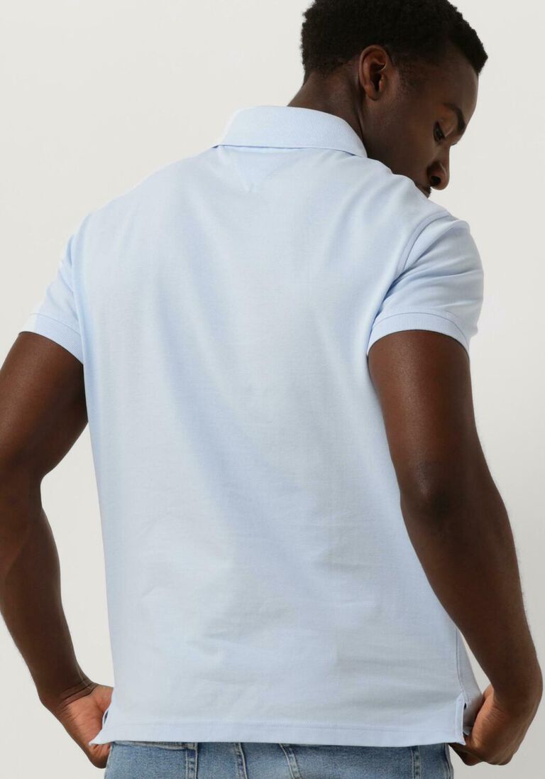 TOMMY HILFIGER lichtblauwe tommy hilfiger polo 1985 slim polo